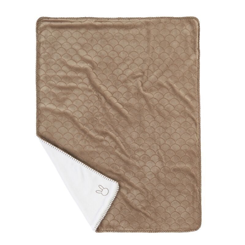  - baby blanket 100 x 75 cm wavy moka brown 